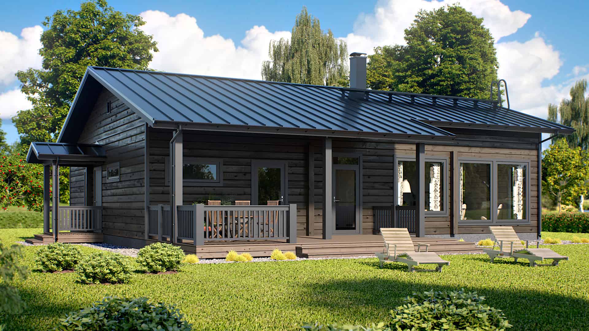 Дом из бруса 14×11 м Дом из бруса 14×11 м